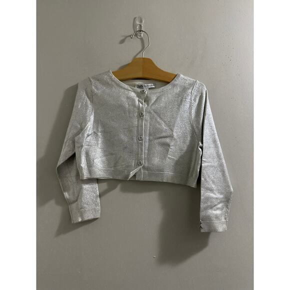 Patrizia‎ Pepe Silver cardigan girls size XL - Picture 1 of 8